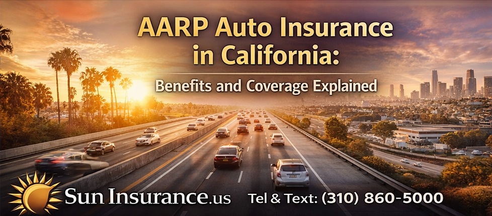 AARP auto insurance in California protecting drivers on busy highways with reliable car insurance coverage.