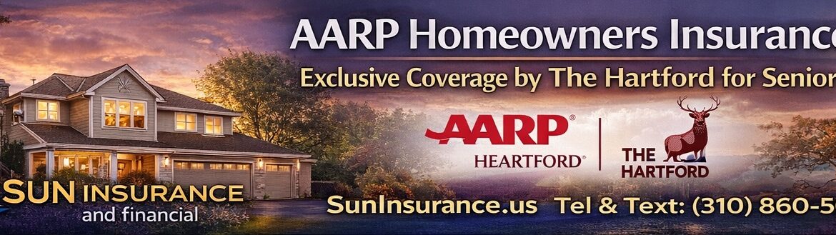 AARP homeowners insurance by The Hartford protecting California homes for seniors