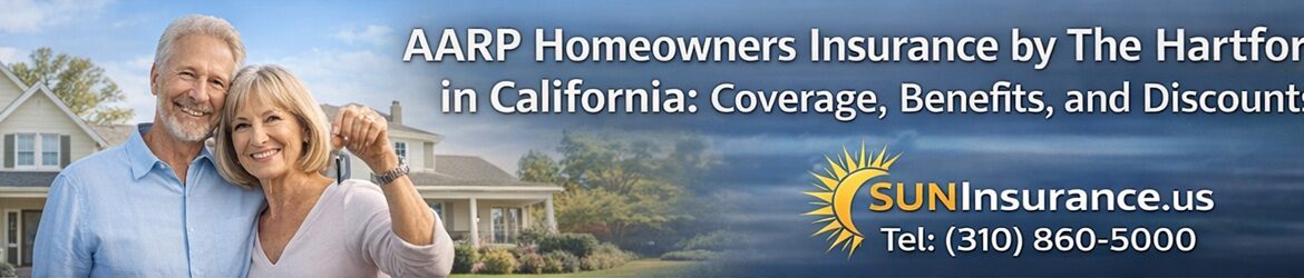 AARP Homeowners Insurance by The Hartford helping homeowners in California protect their homes with reliable coverage and discounts – SunInsurance.us