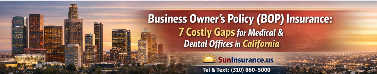 Business Owner’s Policy (BOP) Insurance: 7 Costly Coverage Gaps for Medical & Dental Offices in California BOP insurance California for business owners medical and dental offices in Los Angeles Beverly Hills Santa Monica West Hollywood Irvine Santa Ana Pasadena Glendale Malibu Torrance Long Beach Pomona San Bernardino Riverside
