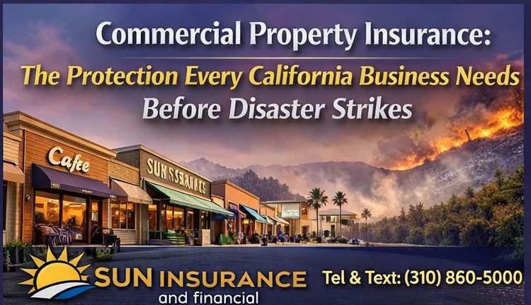 Commercial property insurance protecting California retail businesses from wildfire risk