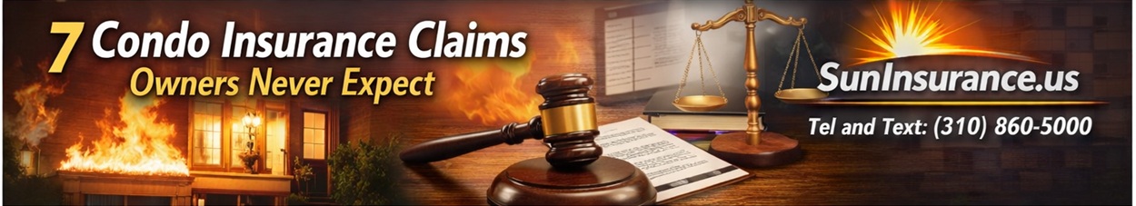 Condo liability lawsuit scenario showing why Condo Insurance California protects owners from injury claims in Beverly Hills, Los Angeles, Santa Monica, and West Hollywood