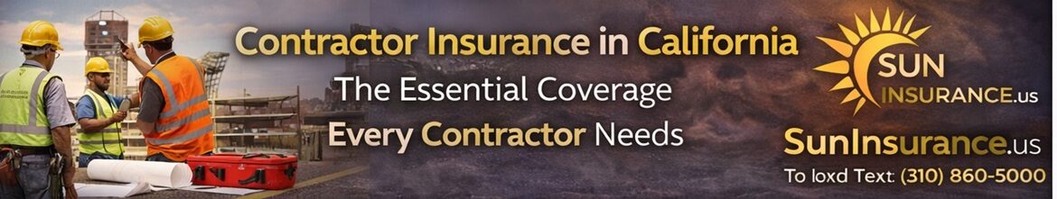 Contractor insurance California protecting construction businesses with general liability coverage