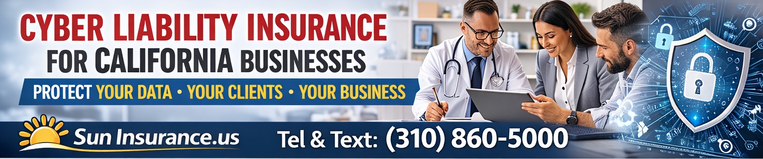 Cyber insurance protecting small businesses in California from ransomware attacks and financial losses