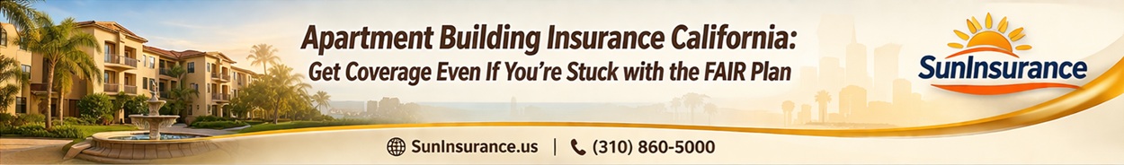 FAIR Plan apartment insurance California with DIC policy options for Los Angeles Beverly Hills Santa Monica West Hollywood and Southern California property owners