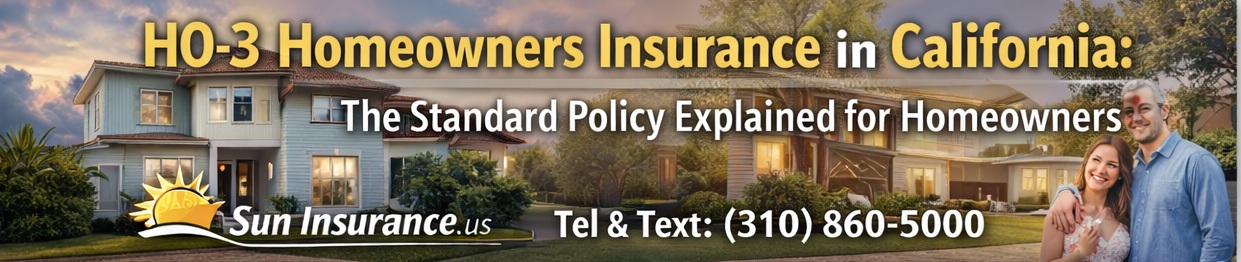 HO-3 homeowners insurance in California protecting families and residential homes