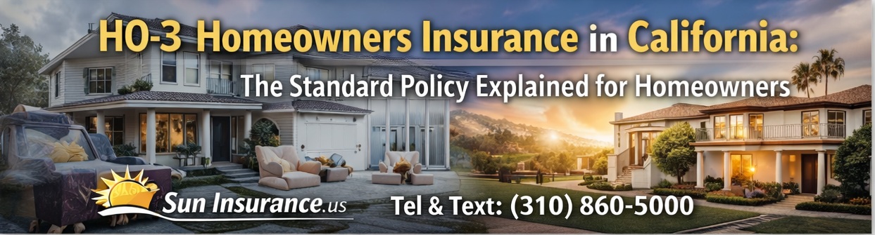HO-3 homeowners insurance in California protecting modern homes and residential properties