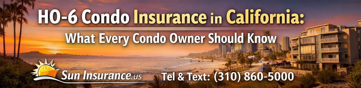 HO-6 condo insurance in California protecting coastal condominium owners and HOA properties along the California coast