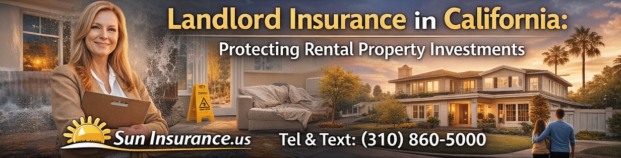 Landlord insurance in California protecting rental properties from water damage liability and tenant risks
