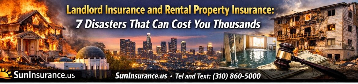 Landlord Insurance and Rental Property Insurance in California protecting Los Angeles, Beverly Hills, Santa Monica, West Hollywood, and Southern California rental properties from fire and major property damage