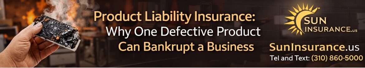 Product liability insurance California protecting businesses from defective product lawsuits and financial loss