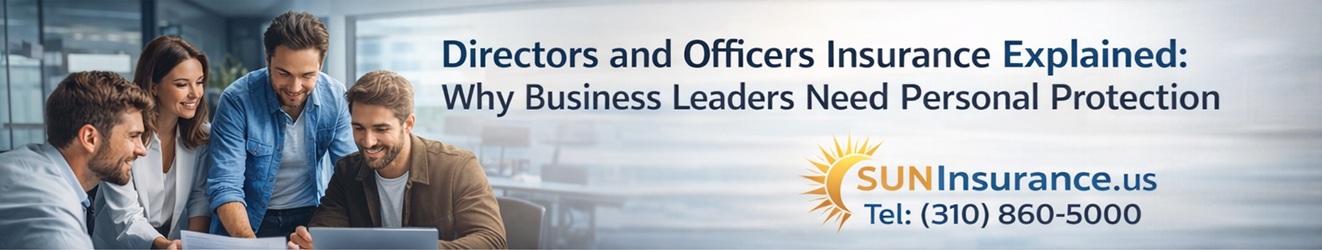 Startup founders and executives discussing Directors and Officers Insurance coverage for investor and management liability protection in California