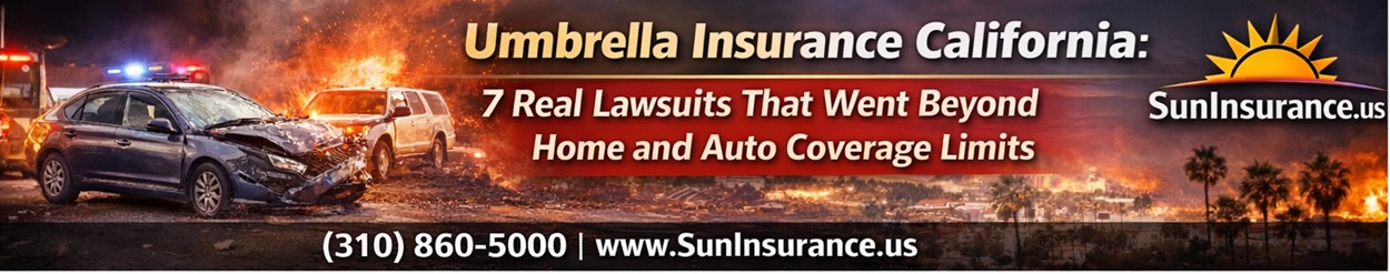 Umbrella Insurance California: 7 Real Lawsuits That Went Beyond Home and Auto Coverage Limits Umbrella Insurance California covering multi-car accidents and liability claims in Irvine, Santa Ana, Pasadena, Glendale, Long Beach, and Southern California