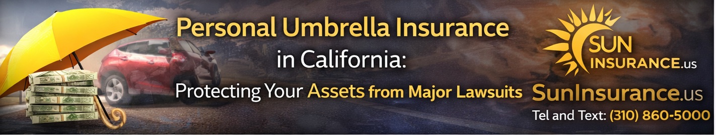 Umbrella liability insurance California protecting assets from expensive lawsuits and accident claims