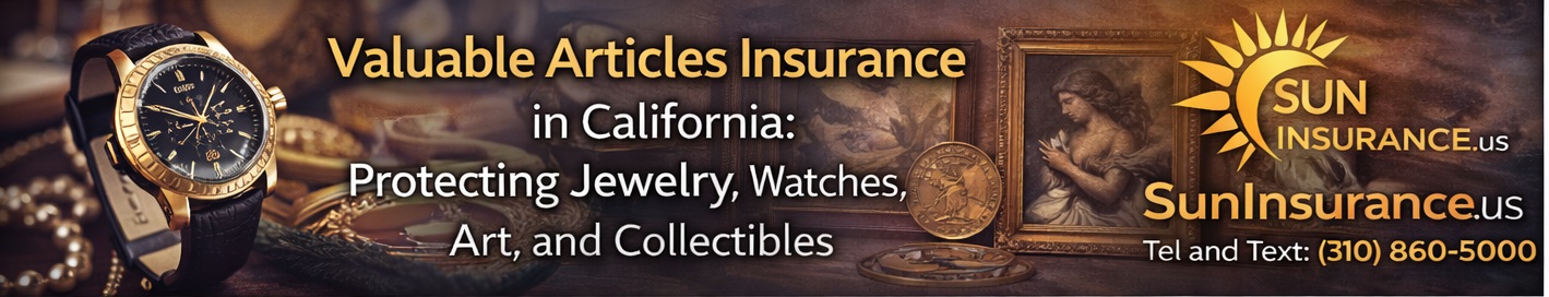 Insurance for collectibles and valuable personal items California including memorabilia and rare collectibles