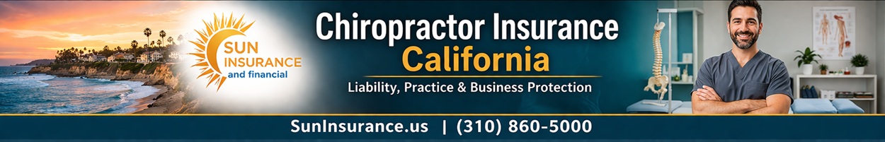 Chiropractor insurance California for chiropractic offices in Pasadena, Glendale, Pomona, San Bernardino, Riverside, and inland Southern California cities