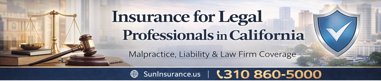 Insurance for Legal Professionals in California Insurance for legal professionals in California serving Los Angeles, Beverly Hills, Santa Monica, West Hollywood, Irvine, Santa Ana, Pasadena, Glendale, Malibu, and Torrance